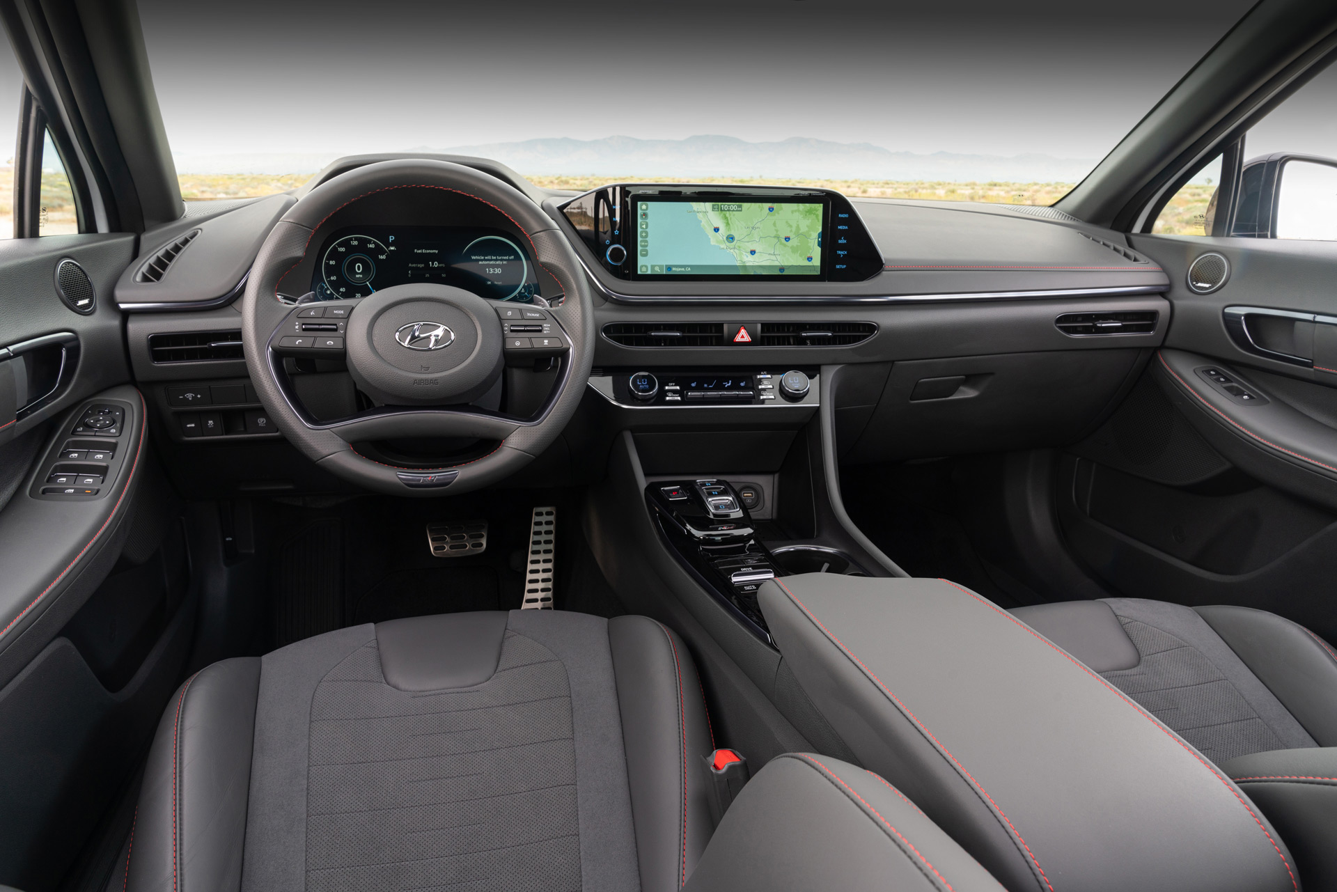 Download 2021 Hyundai Sonata N Line - Interior, Cockpit HD Wallpaper 1920x1281 #43