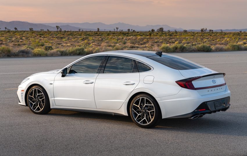 2021 Hyundai Sonata N Line - Rear Three-Quarter HD Wallpapers 850x537 #2 2021 Hyundai Sonata N Line - Rear Three-Quarter Wallpaper 850x537 #2