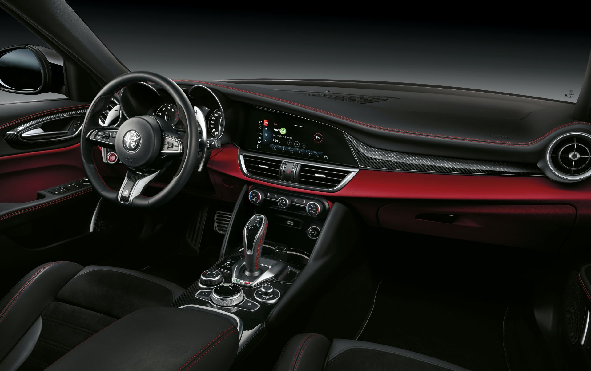Download 2020 Alfa Romeo Stelvio Quadrifoglio - Interior HD Wallpaper 1920x1207 #21