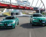 2020 Alfa Romeo Stelvio Quadrifoglio and Giulia Quadrifoglio Wallpaper 190x150