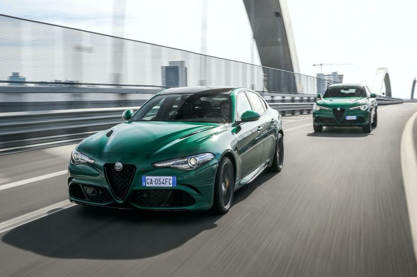2020 Alfa Romeo Stelvio Quadrifoglio and Giulia Quadrifoglio Wallpaper 850x566 #9