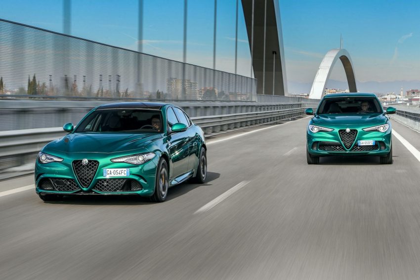 2020 Alfa Romeo Stelvio Quadrifoglio and Giulia Quadrifoglio Wallpaper 850x567 #10