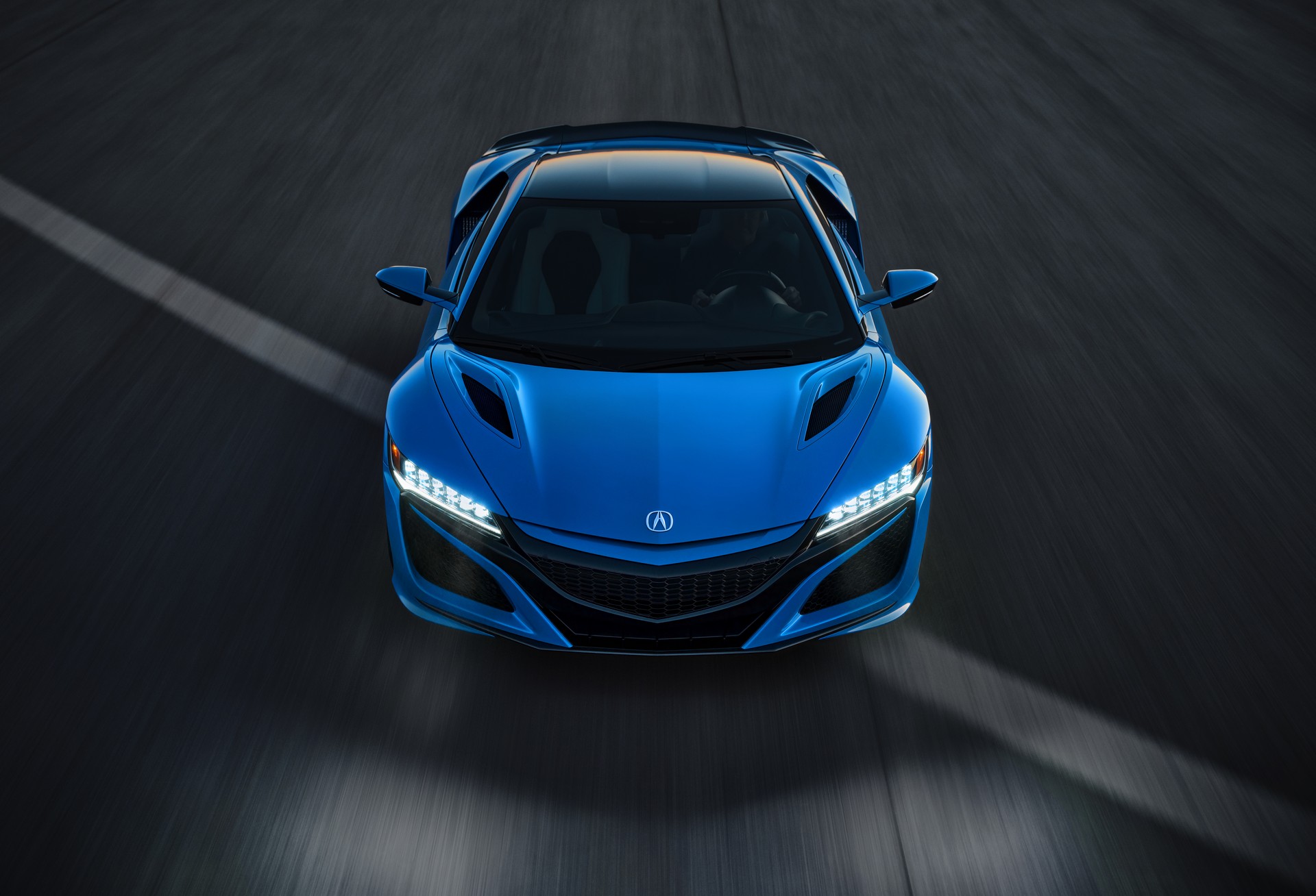 Download 2021 Acura NSX in Long Beach Blue Pearl - Front HD Wallpaper 1920x1308 #2