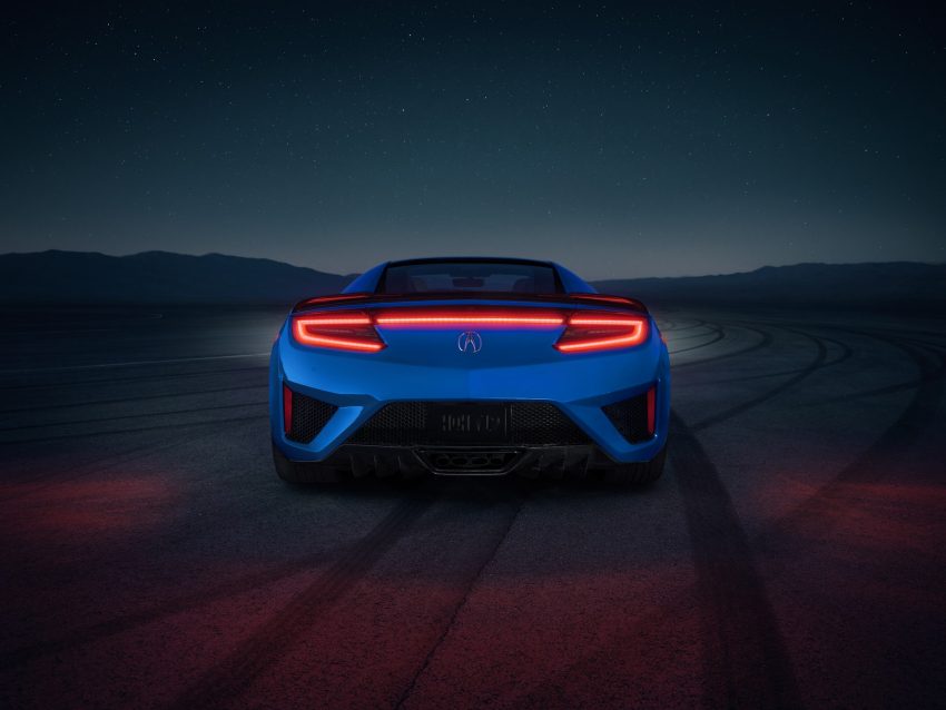 2021 Acura NSX in Long Beach Blue Pearl - Rear Wallpaper 850x638 #7
