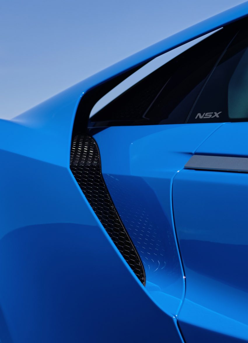 2021 Acura NSX in Long Beach Blue Pearl - Side Vent Phone Wallpaper 850x1177 #10