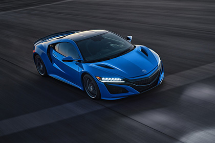 Download 2021 Acura NSX in Long Beach Blue Pearl HD Wallpapers