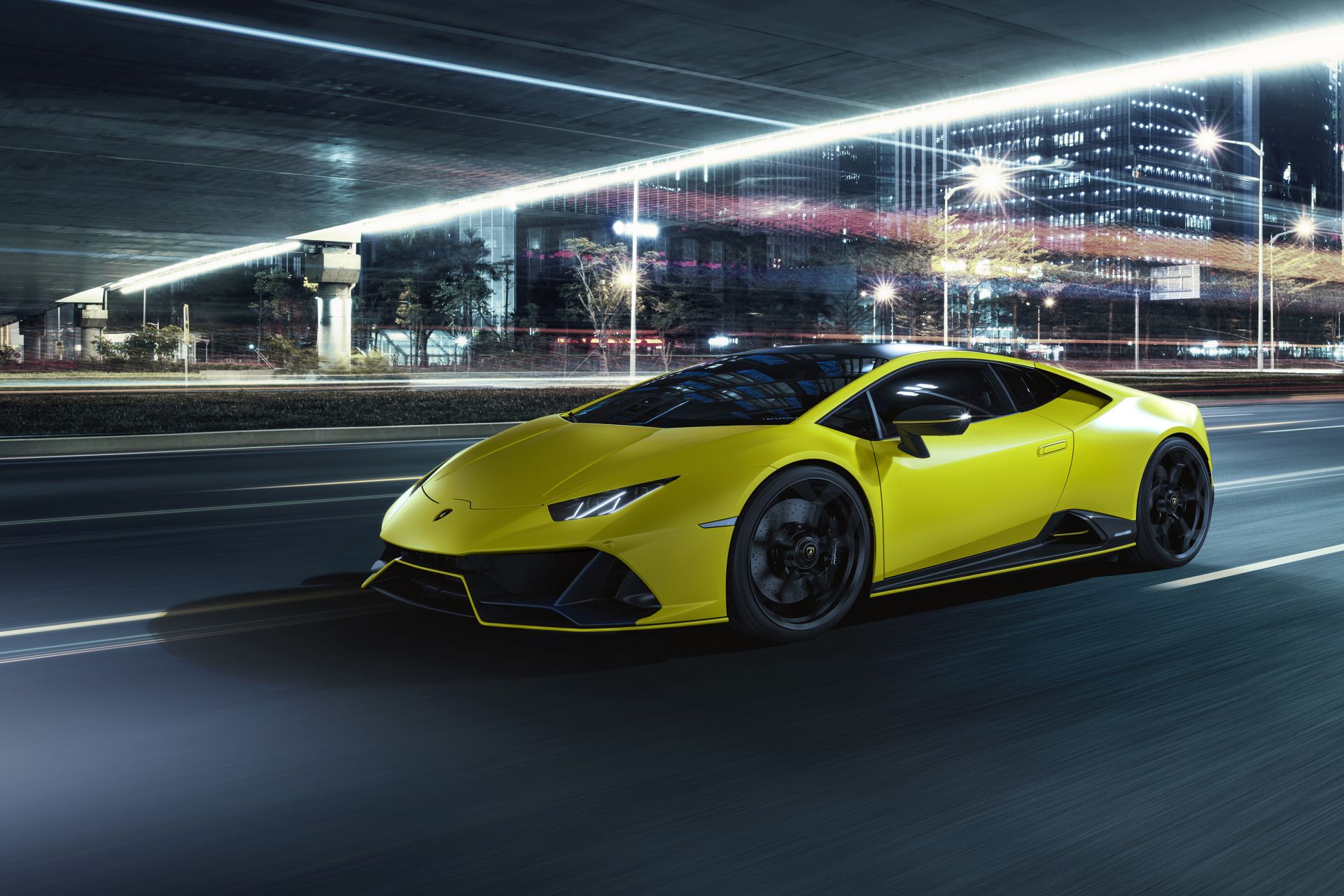 Download 2021 Lamborghini Huracán EVO Fluo Capsule - Front Three-Quarter HD Wallpaper 1920x1280 #17