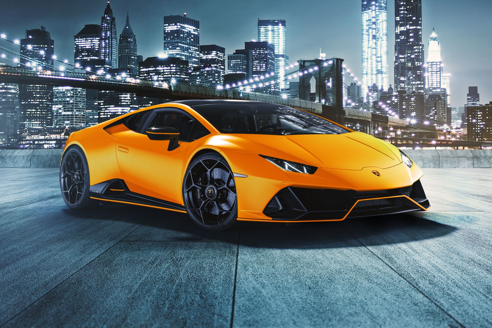 Download 2021 Lamborghini Huracán EVO Fluo Capsule - Front Three-Quarter HD Wallpaper 1920x1280 #10