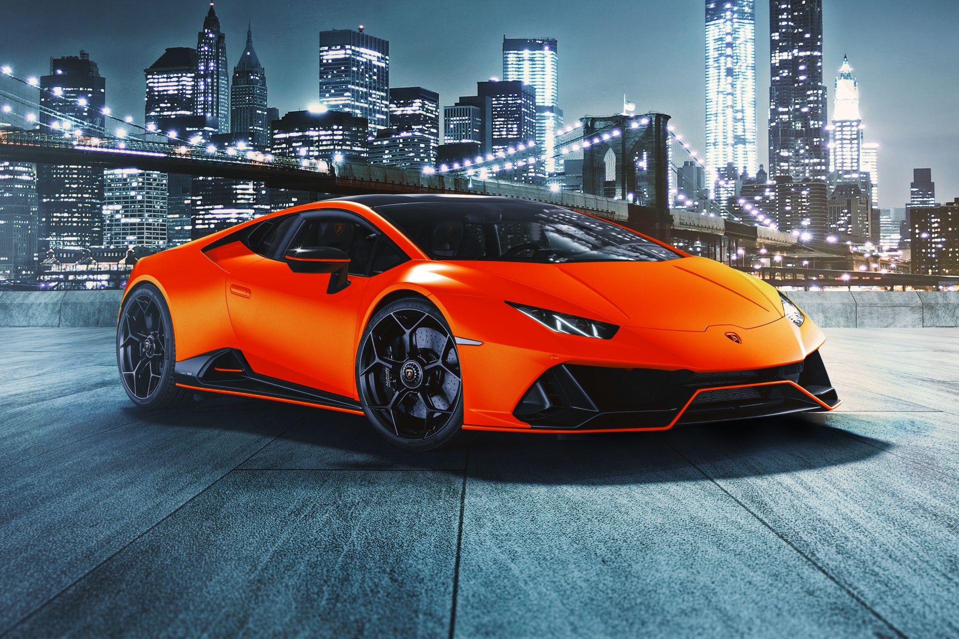 Download 2021 Lamborghini Huracán EVO Fluo Capsule - Front Three-Quarter HD Wallpaper 1920x1280 #5
