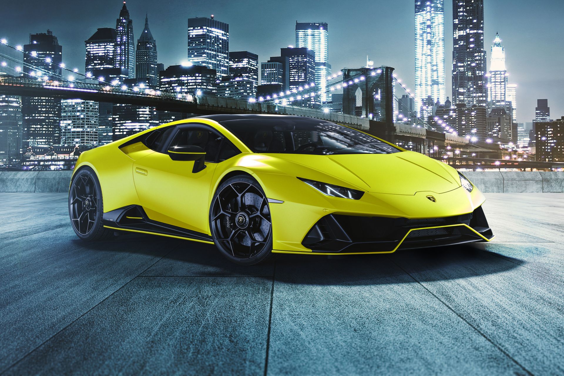 Download 2021 Lamborghini Huracán EVO Fluo Capsule - Front Three-Quarter HD Wallpaper 1920x1280 #21