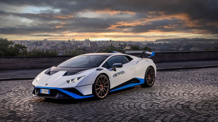 2021 Lamborghini Huracán STO - Front Three-Quarter Wallpaper 850x478 #54