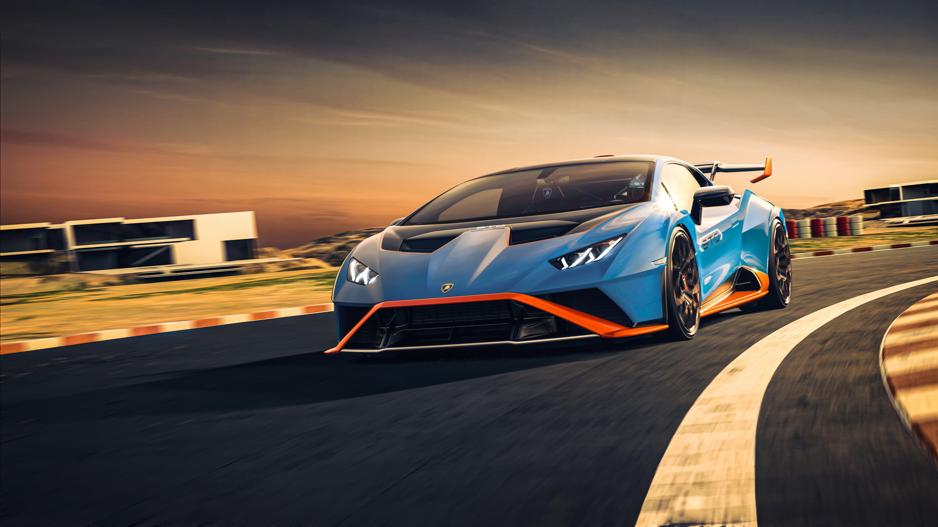 Download 2021 Lamborghini Huracán STO - Front HD Wallpaper 1920x1080 #85