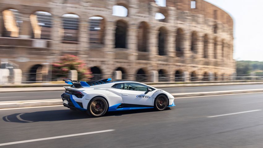 2021 Lamborghini Huracán STO - Rear Three-Quarter Wallpaper 850x478 #51