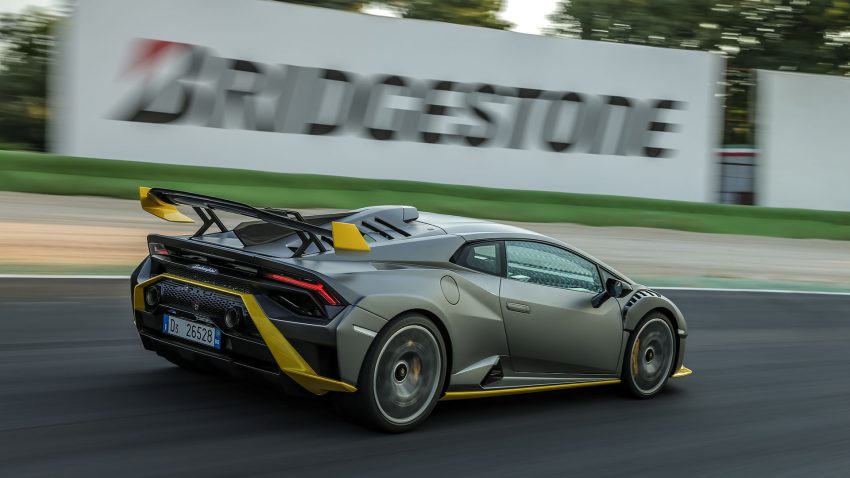 2021 Lamborghini Huracán STO - Rear Three-Quarter Wallpaper 850x478 #68