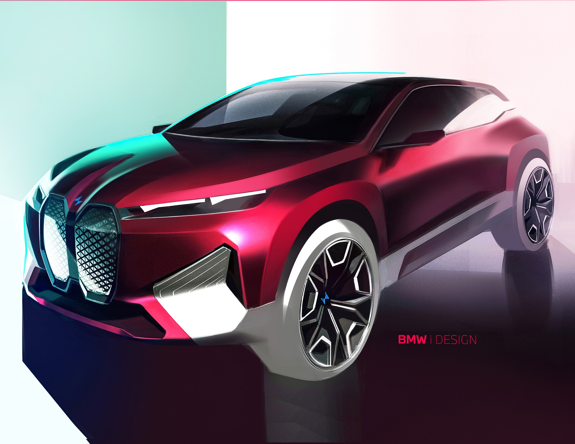 Download 2022 BMW iX - Design Sketch HD Wallpaper 1920x1483 #72