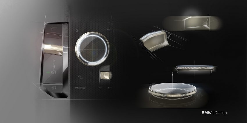 2022 BMW iX - Design Sketch Wallpaper 850x425 #89