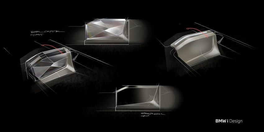 2022 BMW iX - Design Sketch Wallpaper 850x425 #90
