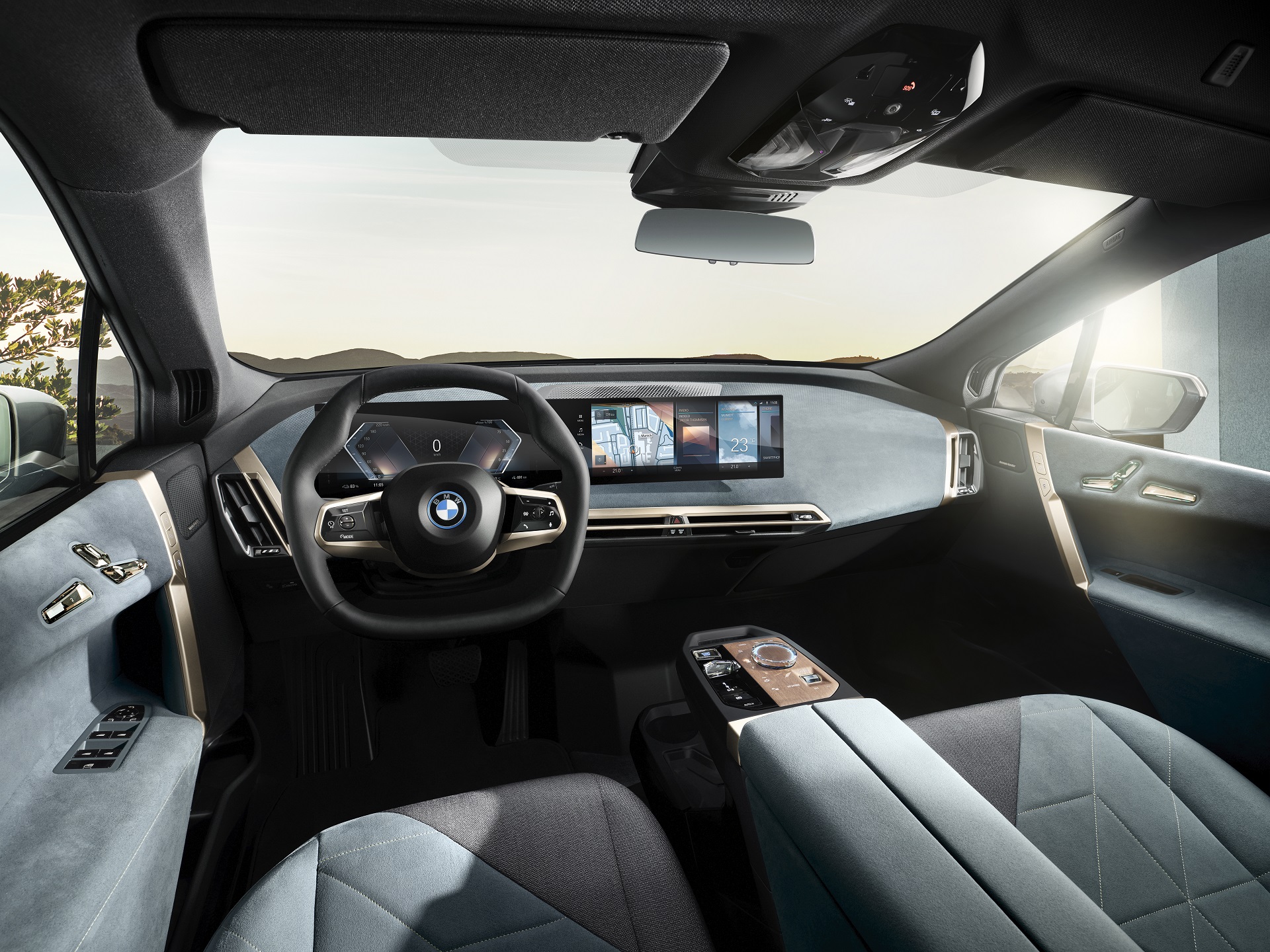 Download 2022 BMW iX - Interior, Cockpit HD Wallpaper 1920x1440 #66