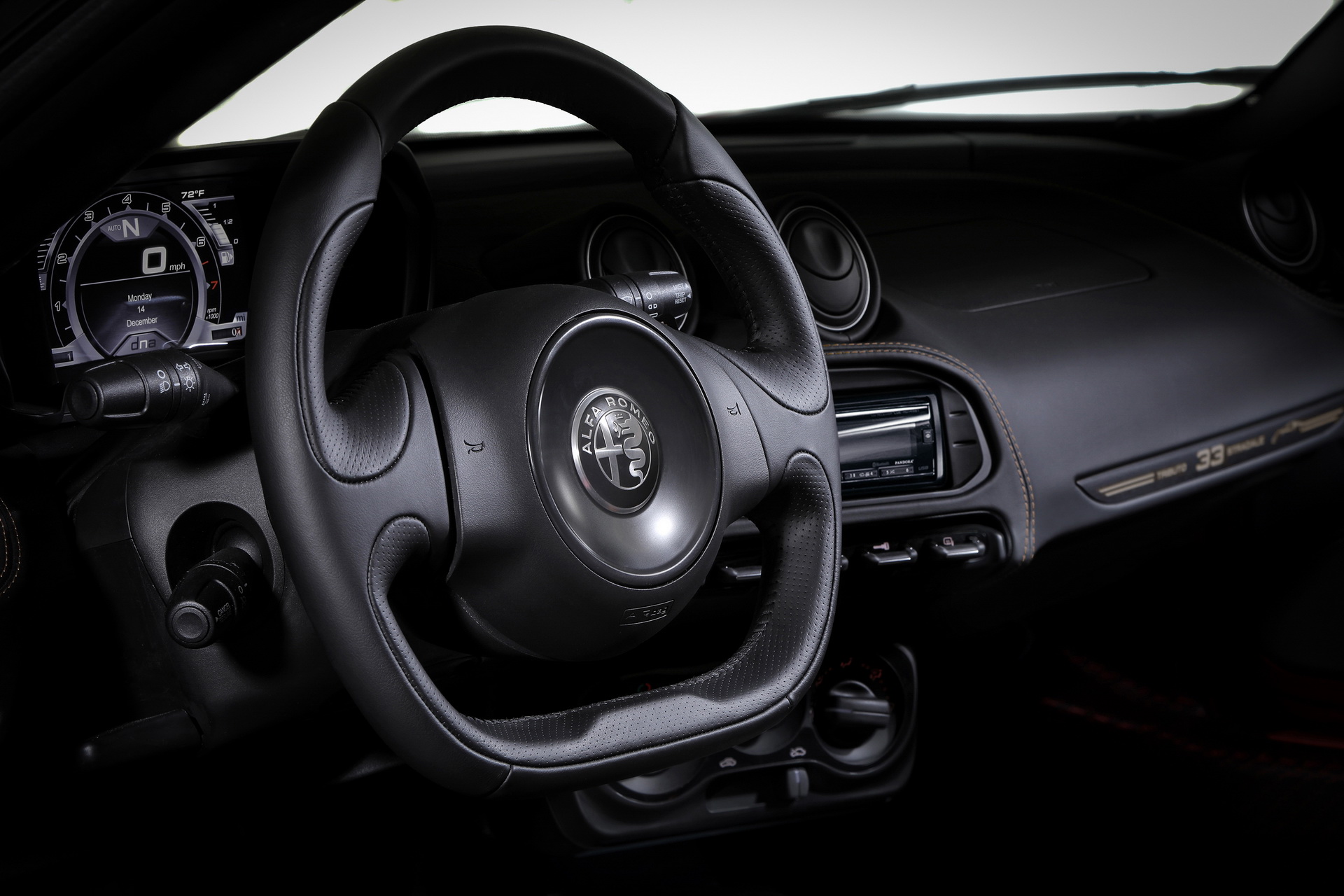 Download 2021 Alfa Romeo 4C Spider 33 Stradale Tributo - Interior, Steering Wheel HD Wallpaper 1920x1280 #17