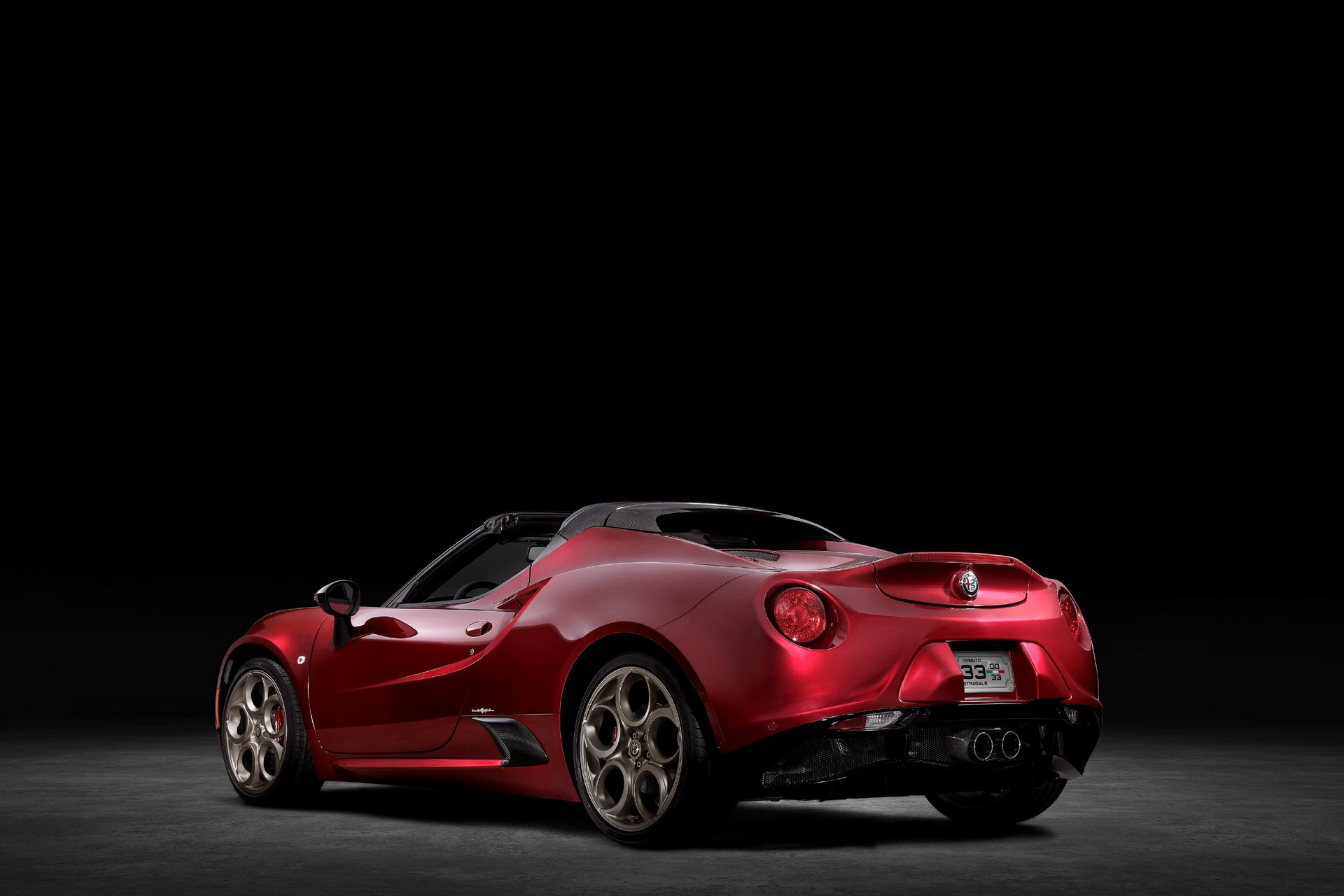 Download 2021 Alfa Romeo 4C Spider 33 Stradale Tributo - Rear Three-Quarter HD Wallpaper 1920x1280 #5