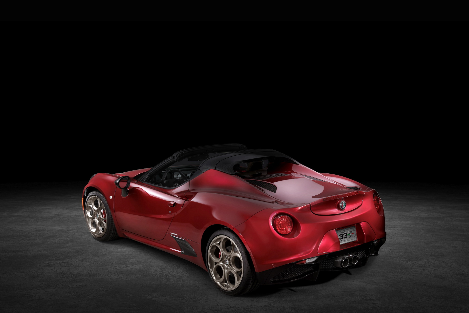 Download 2021 Alfa Romeo 4C Spider 33 Stradale Tributo - Rear Three-Quarter HD Wallpaper 1920x1280 #7
