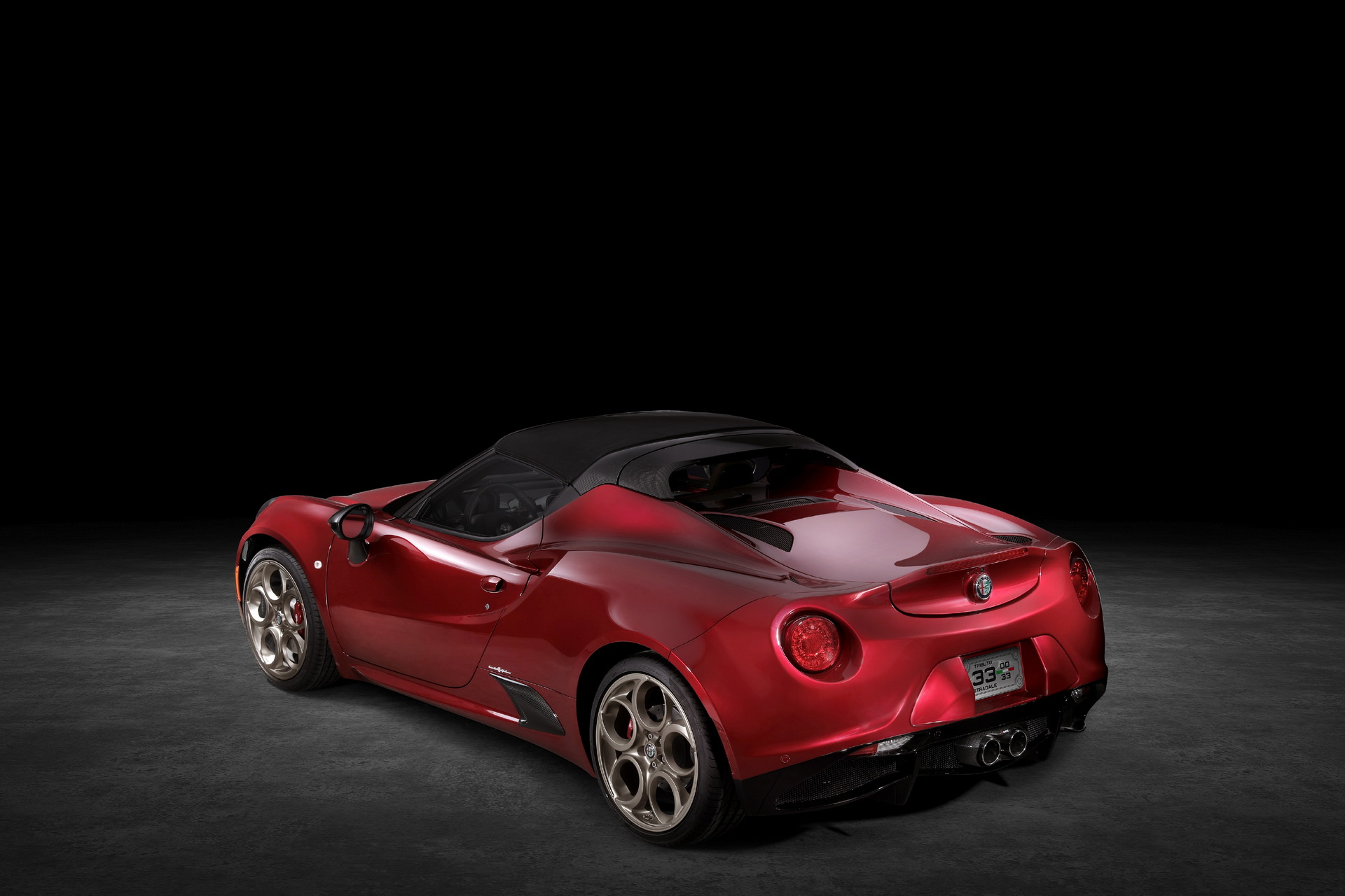 Download 2021 Alfa Romeo 4C Spider 33 Stradale Tributo - Rear Three-Quarter HD Wallpaper 1920x1280 #8