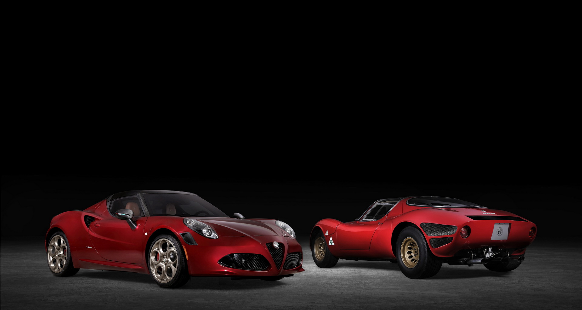 Download 2021 Alfa Romeo 4C Spider 33 Stradale Tributo and 1967 Alfa Romeo 33 Stradale HD Wallpaper 1920x1024 #24