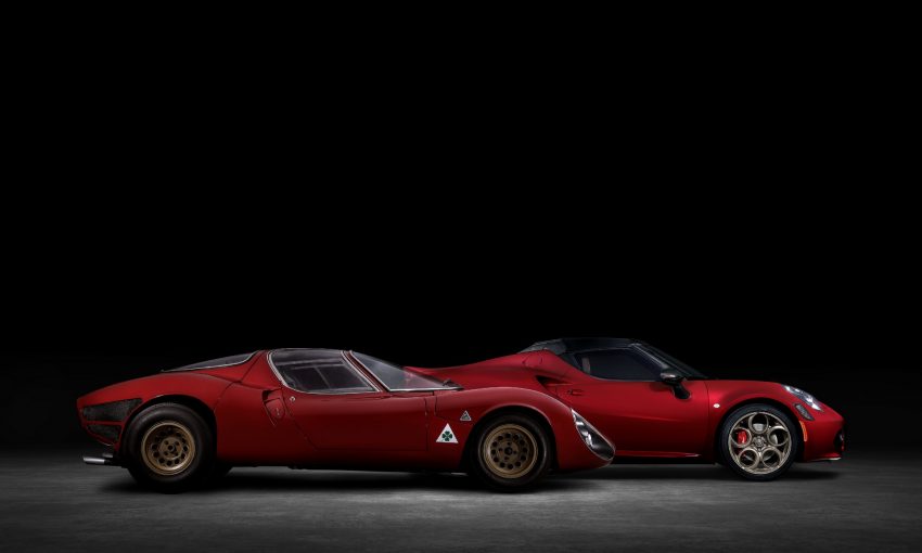 2021 Alfa Romeo 4C Spider 33 Stradale Tributo and 1967 Alfa Romeo 33 Stradale Wallpaper 850x510 #25
