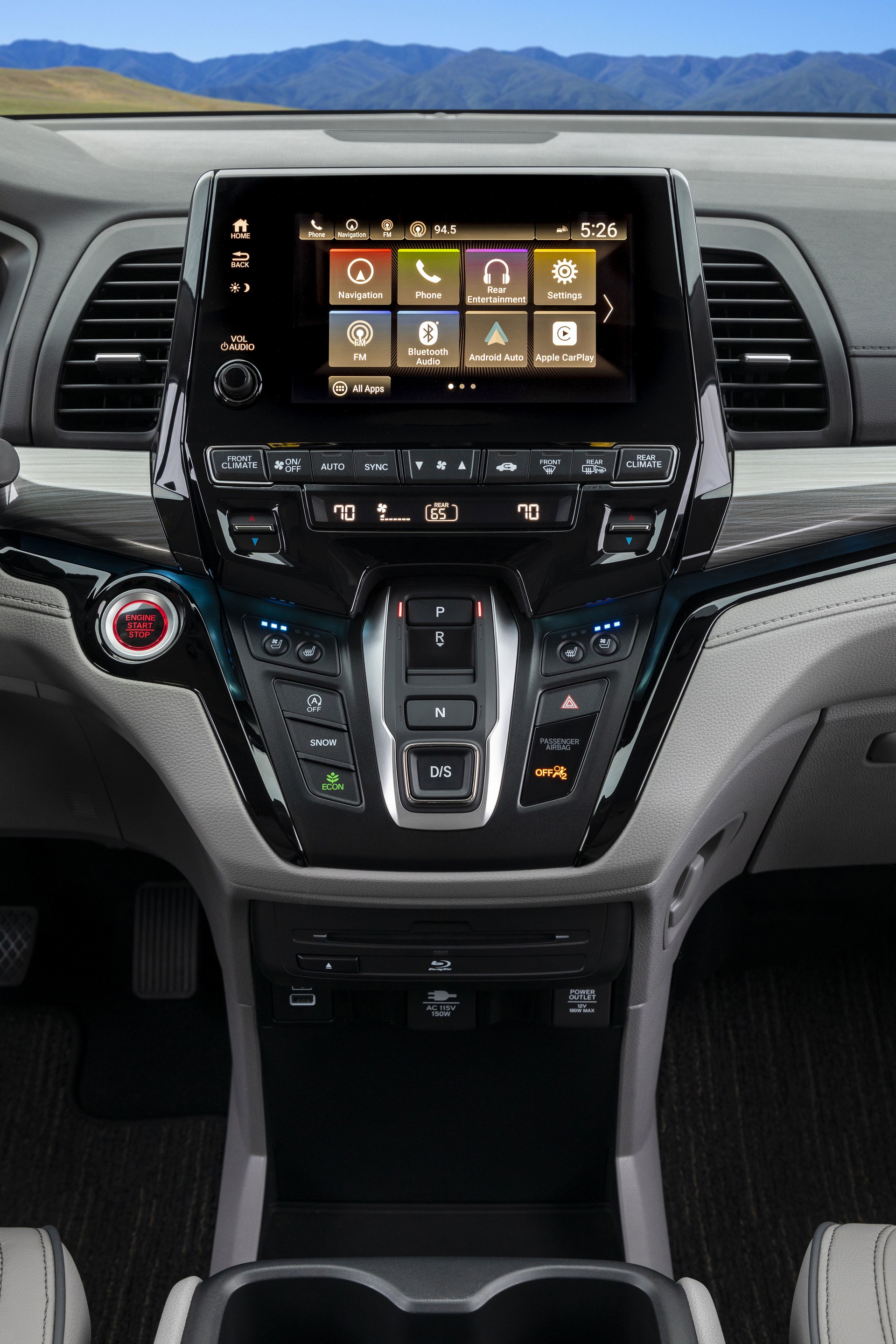 Download 2021 Honda Odyssey - Central Console HD Phone Wallpaper 1920x2880 #55