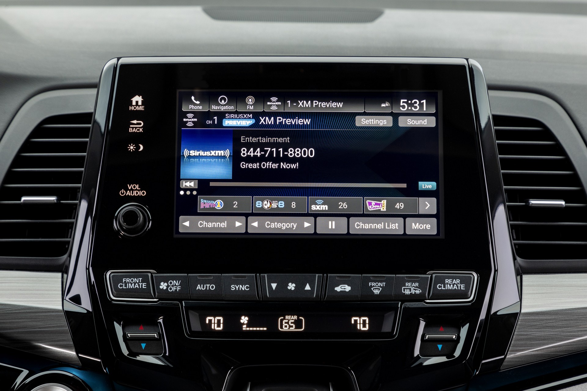 Download 2021 Honda Odyssey - Central Console HD Wallpaper 1920x1280 #65