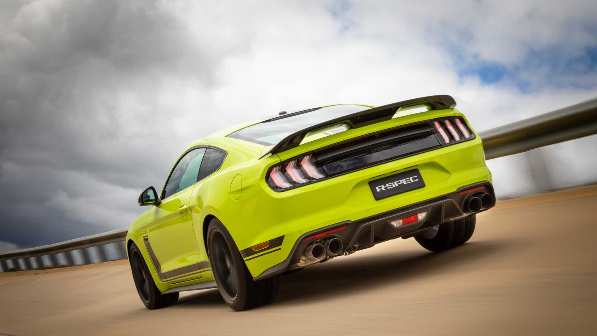 Download 2020 Ford Mustang R-Spec - Rear Three-Quarter HD Wallpaper 1920x1080 #13