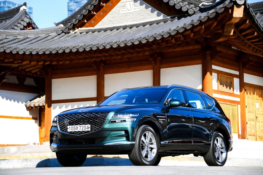 2020 Genesis GV80 - Front Three-Quarter Wallpaper 850x567 #7