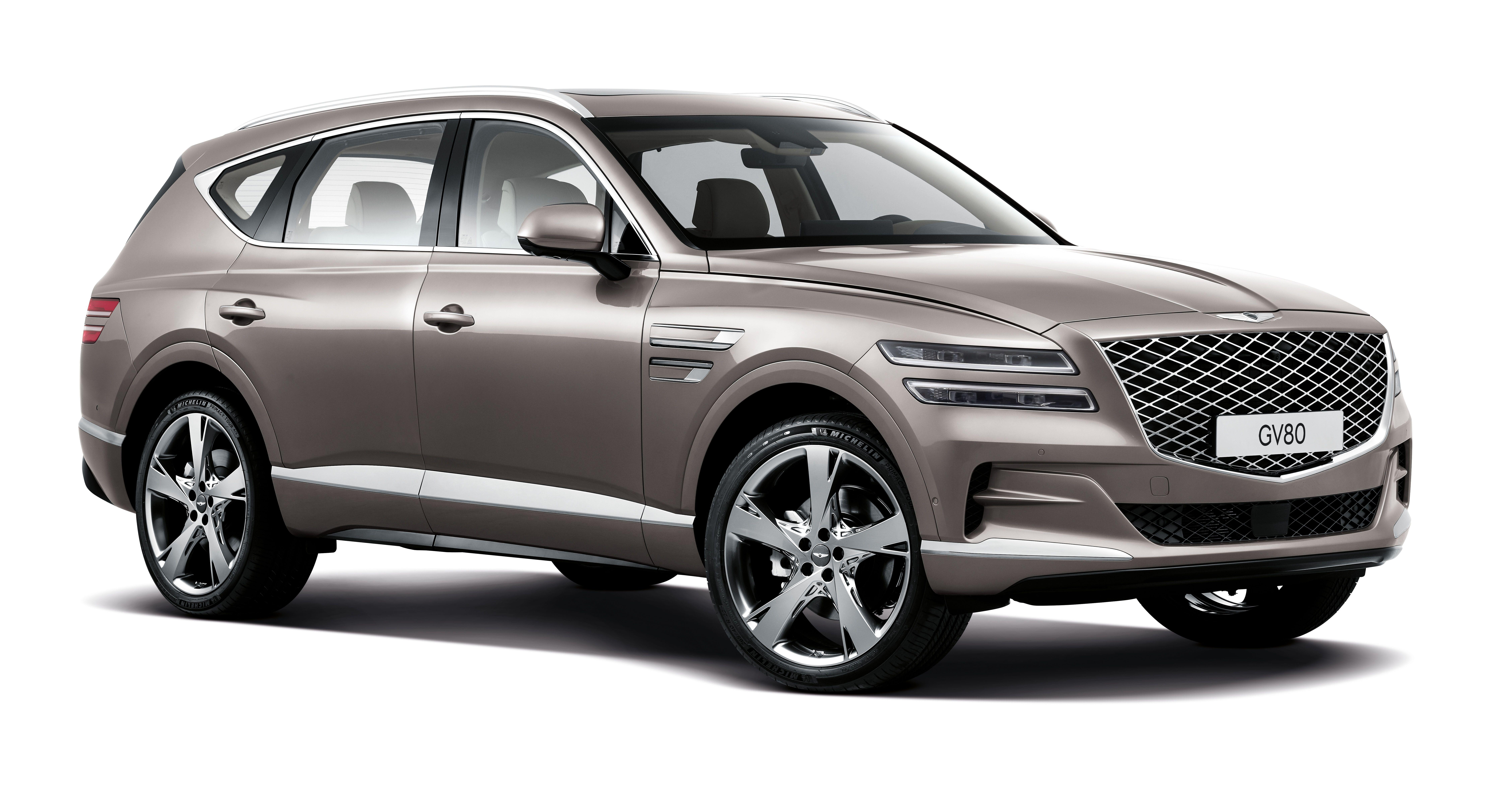 Download 2020 Genesis GV80 - Front Three-Quarter HD Wallpaper 9024x4736 #15