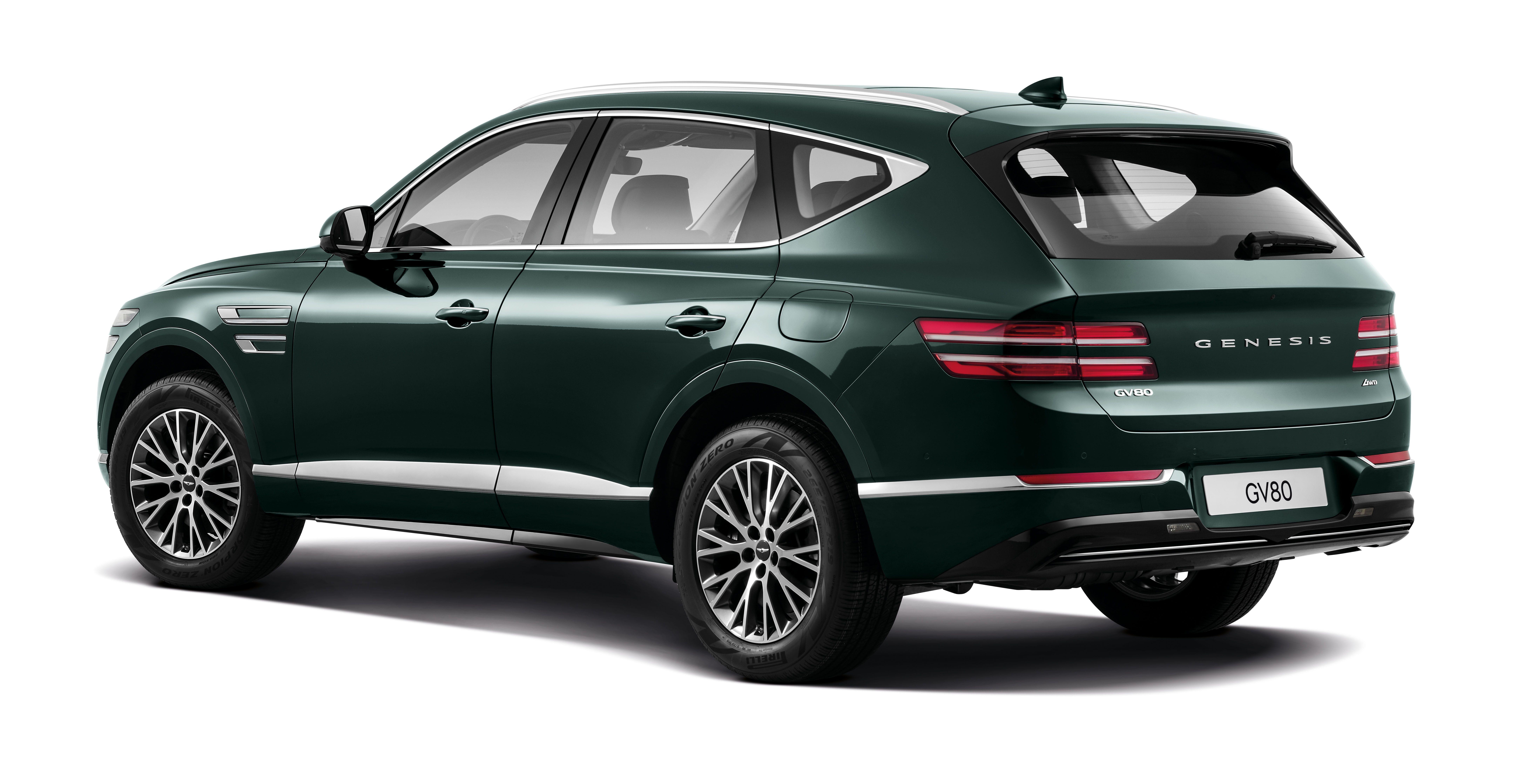 Download 2020 Genesis GV80 - Rear Three-Quarter HD Wallpaper 8658x4472 #16