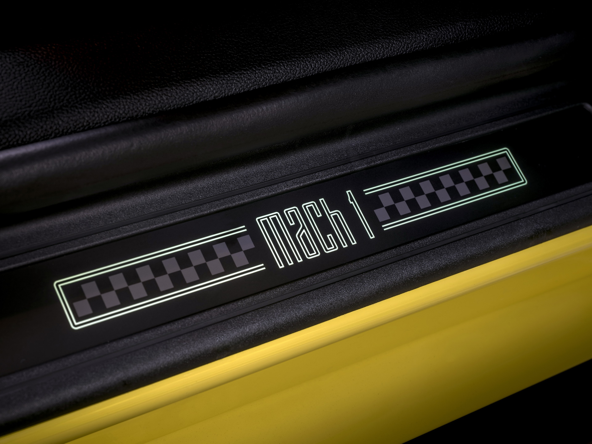 Download 2021 Ford Mustang Mach 1 - Door Sill HD Wallpaper 1920x1440 #42