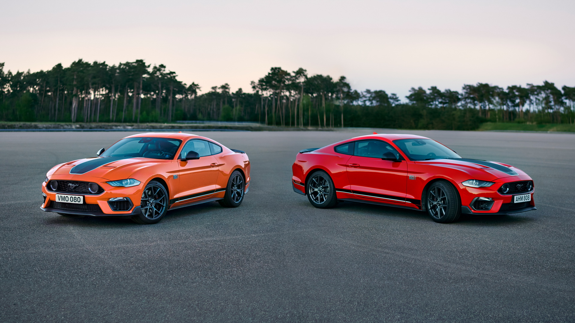 Download 2021 Ford Mustang Mach 1 - Front Three-Quarter HD Wallpaper 1920x1080 #25