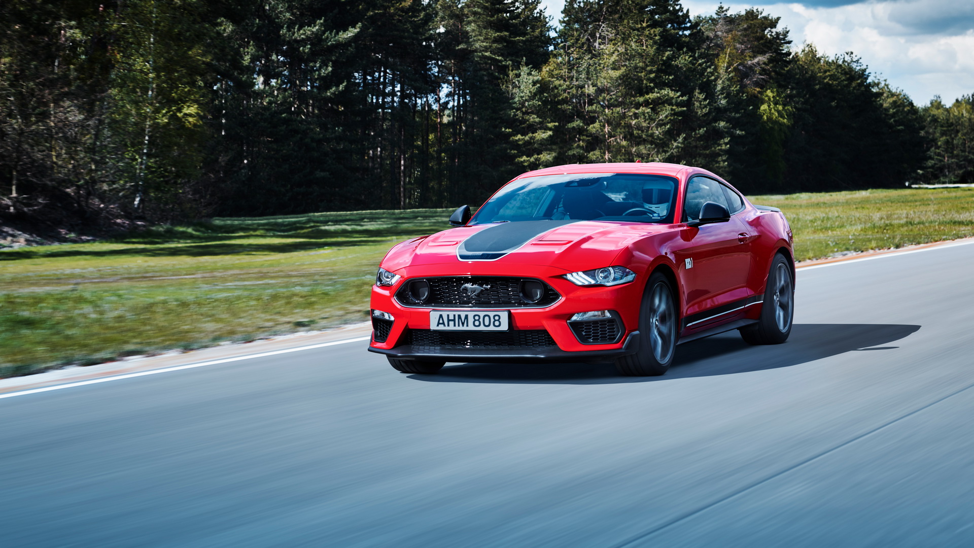 Download 2021 Ford Mustang Mach 1 - Front Three-Quarter HD Wallpaper 1920x1080 #17