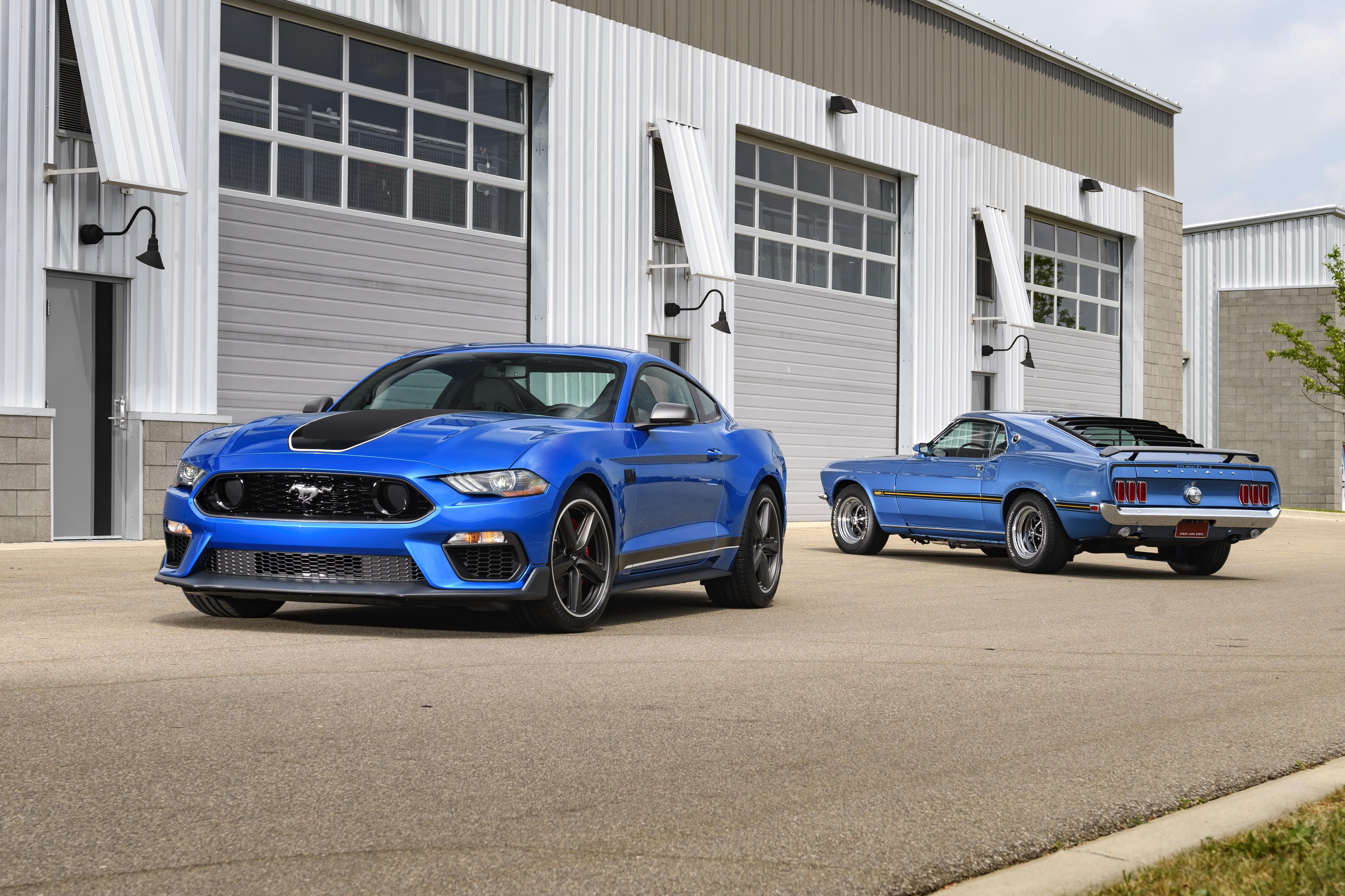 Download 2021 Ford Mustang Mach 1 - Front Three-Quarter HD Wallpaper 5559x3706 #4