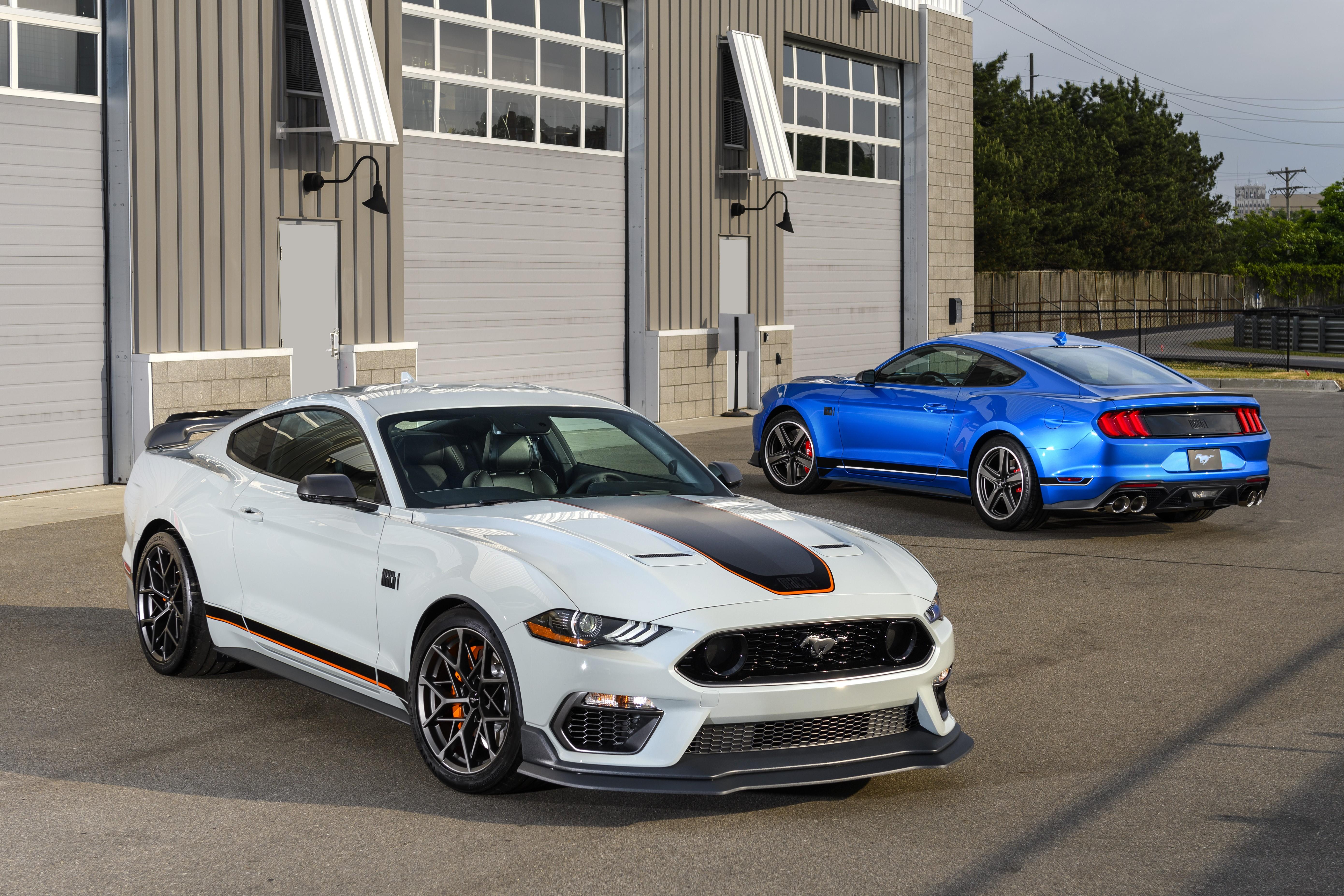 Download 2021 Ford Mustang Mach 1 - Front Three-Quarter HD Wallpaper 5561x3707 #5
