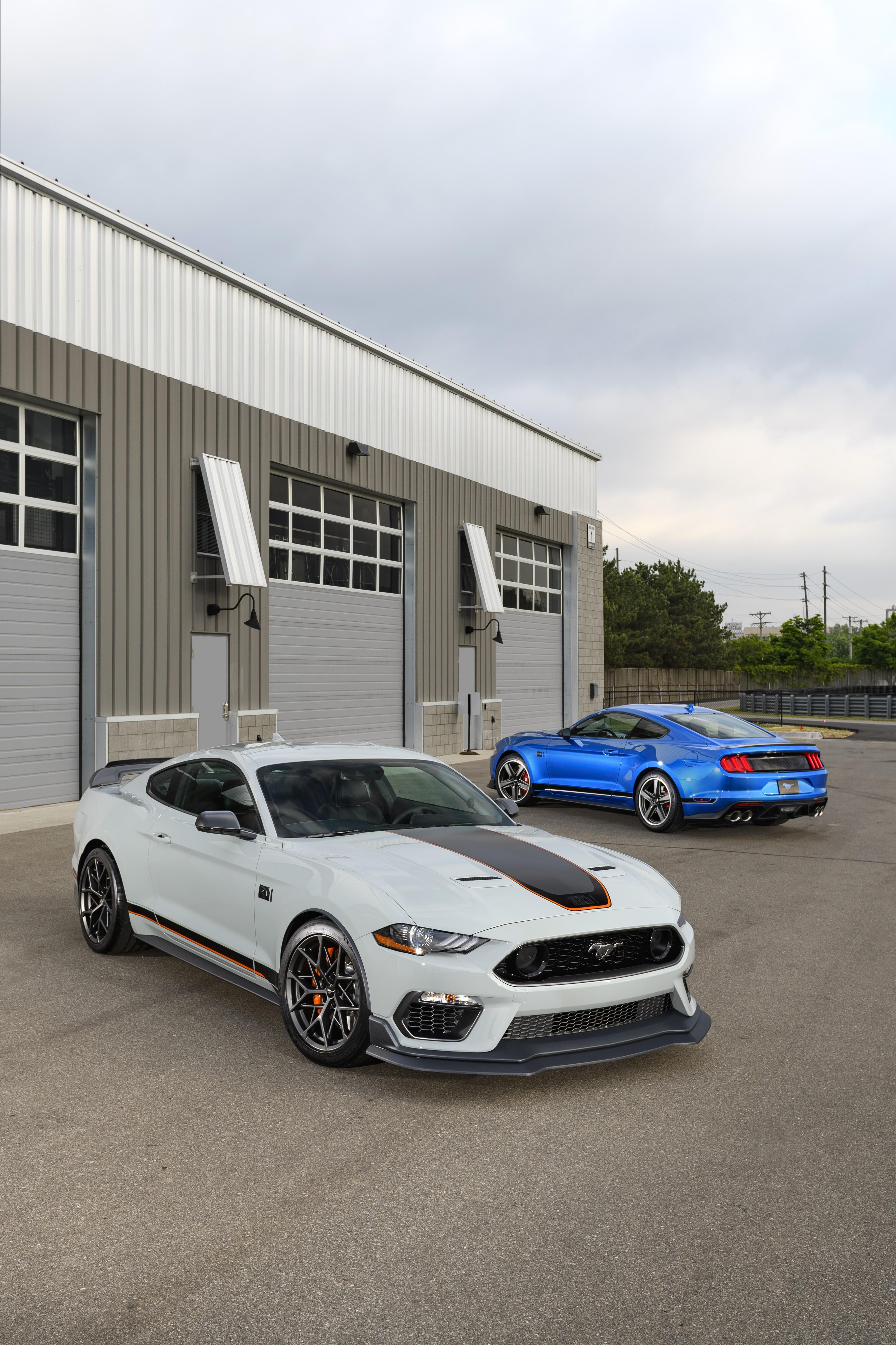 Download 2021 Ford Mustang Mach 1 - Front Three-Quarter HD Phone Wallpaper 3710x5565 #6