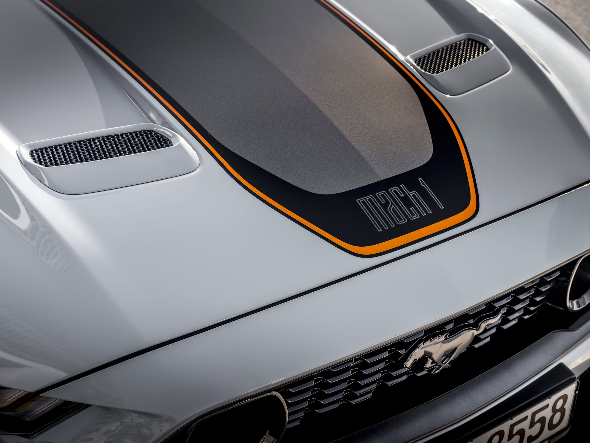 Download 2021 Ford Mustang Mach 1 - Hood HD Wallpaper 1920x1440 #55