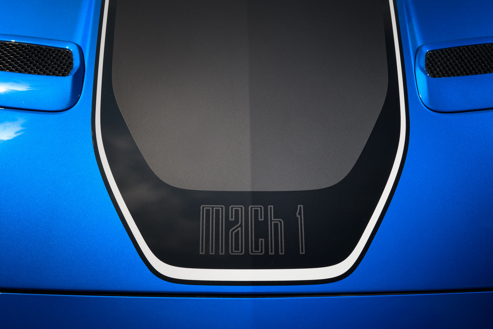 Download 2021 Ford Mustang Mach 1 - Hood HD Wallpaper 1920x1280 #67