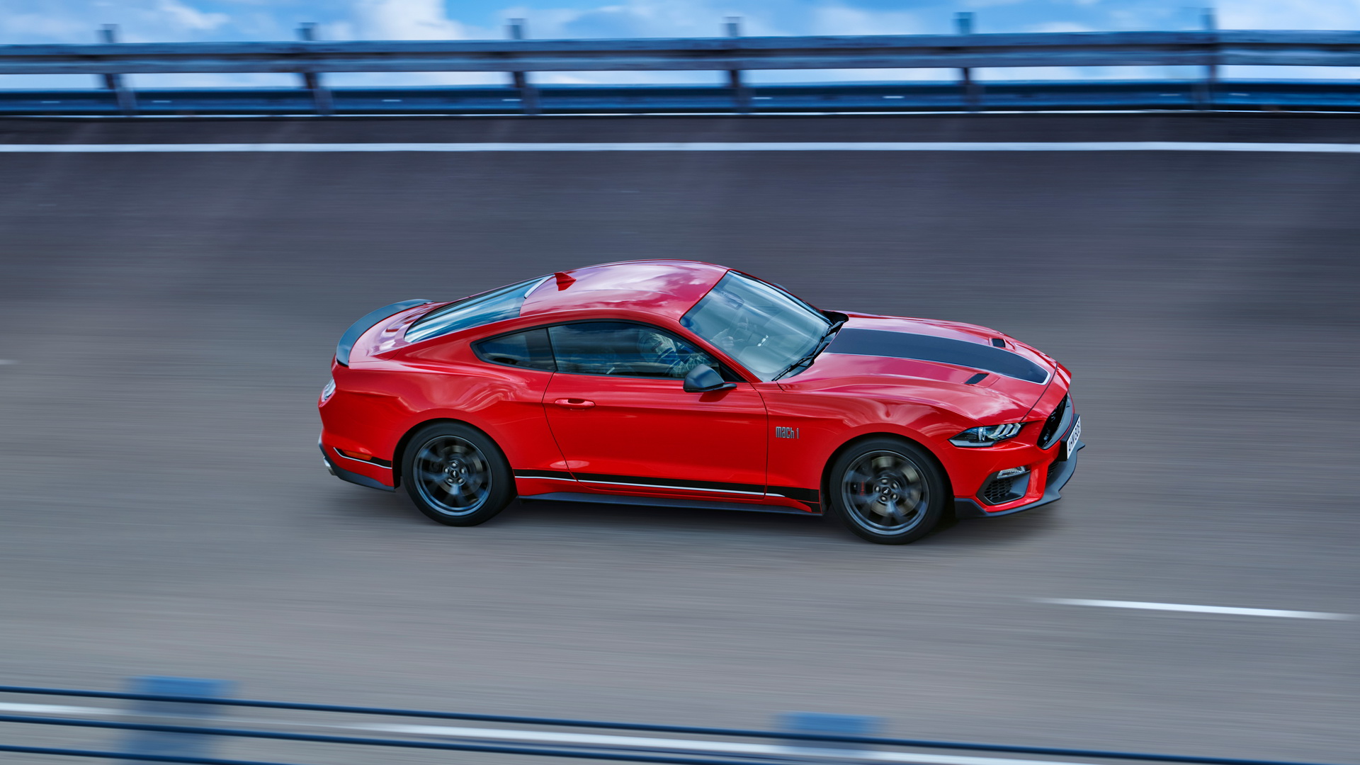 Download 2021 Ford Mustang Mach 1 - Side HD Wallpaper 1920x1080 #22
