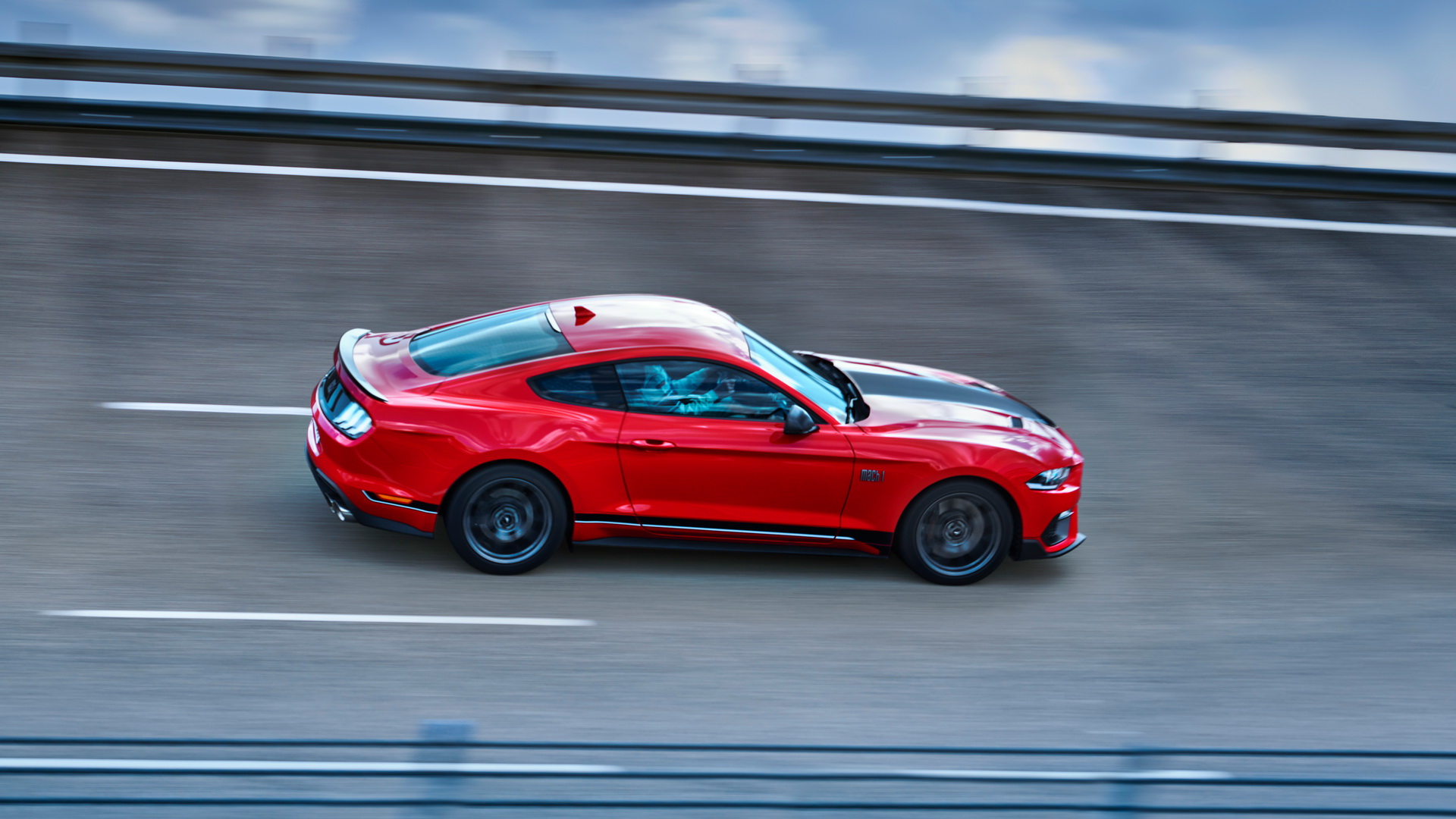 Download 2021 Ford Mustang Mach 1 - Side HD Wallpaper 1920x1080 #23