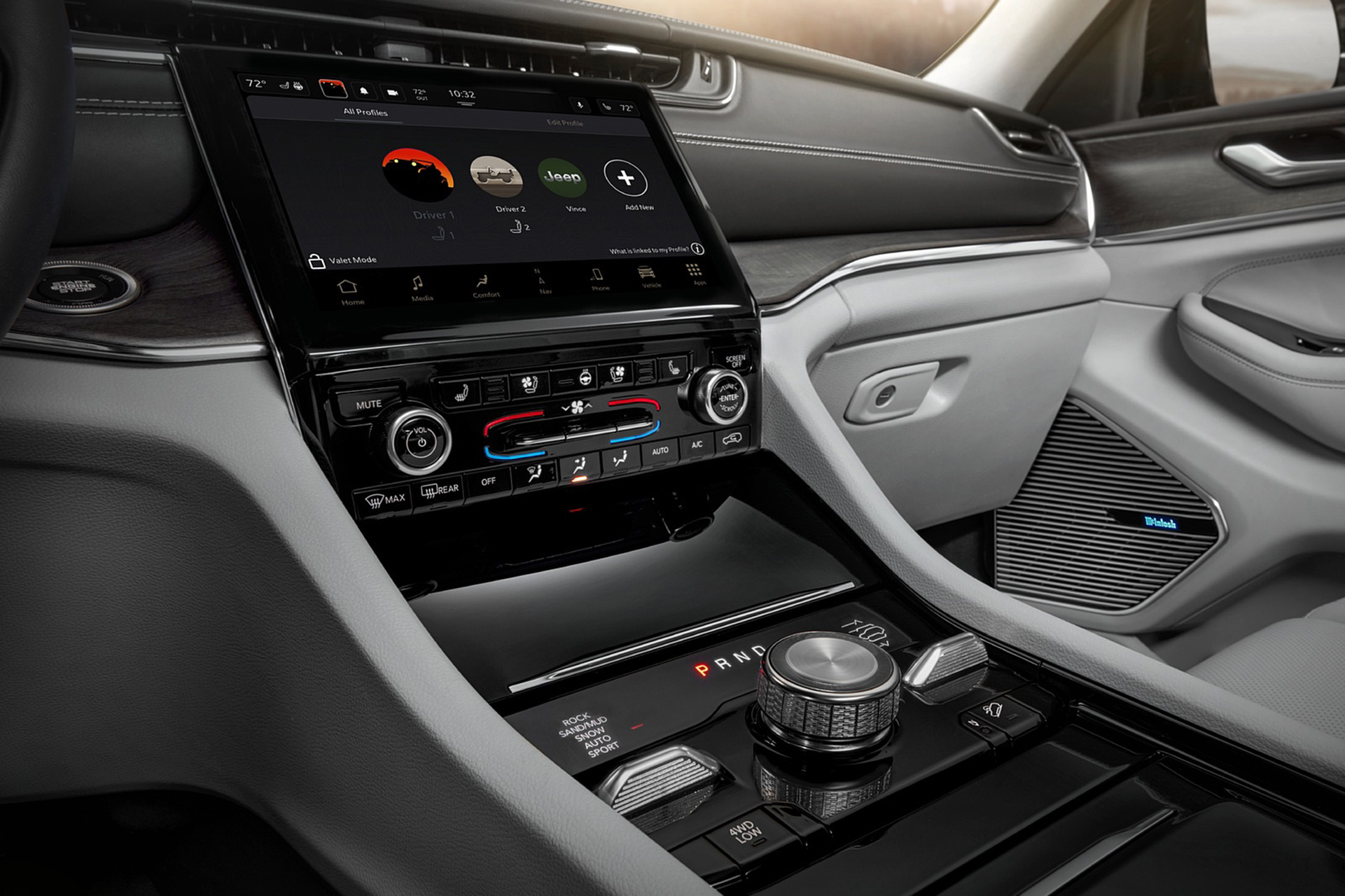 Download 2021 Jeep Grand Cherokee L Overland - Central Console HD Wallpaper 1921x1280 #35