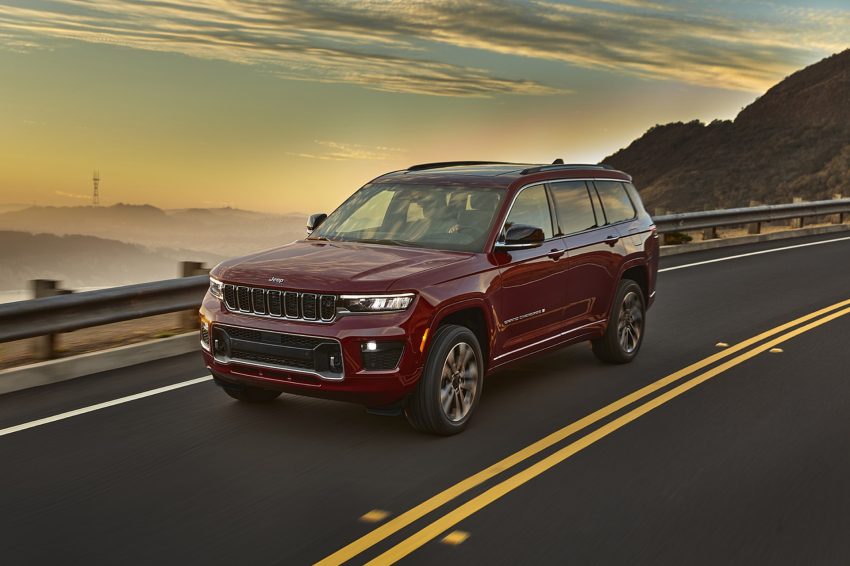 2021 Jeep Grand Cherokee L Overland - Front Three-Quarter Wallpaper 850x566 #5