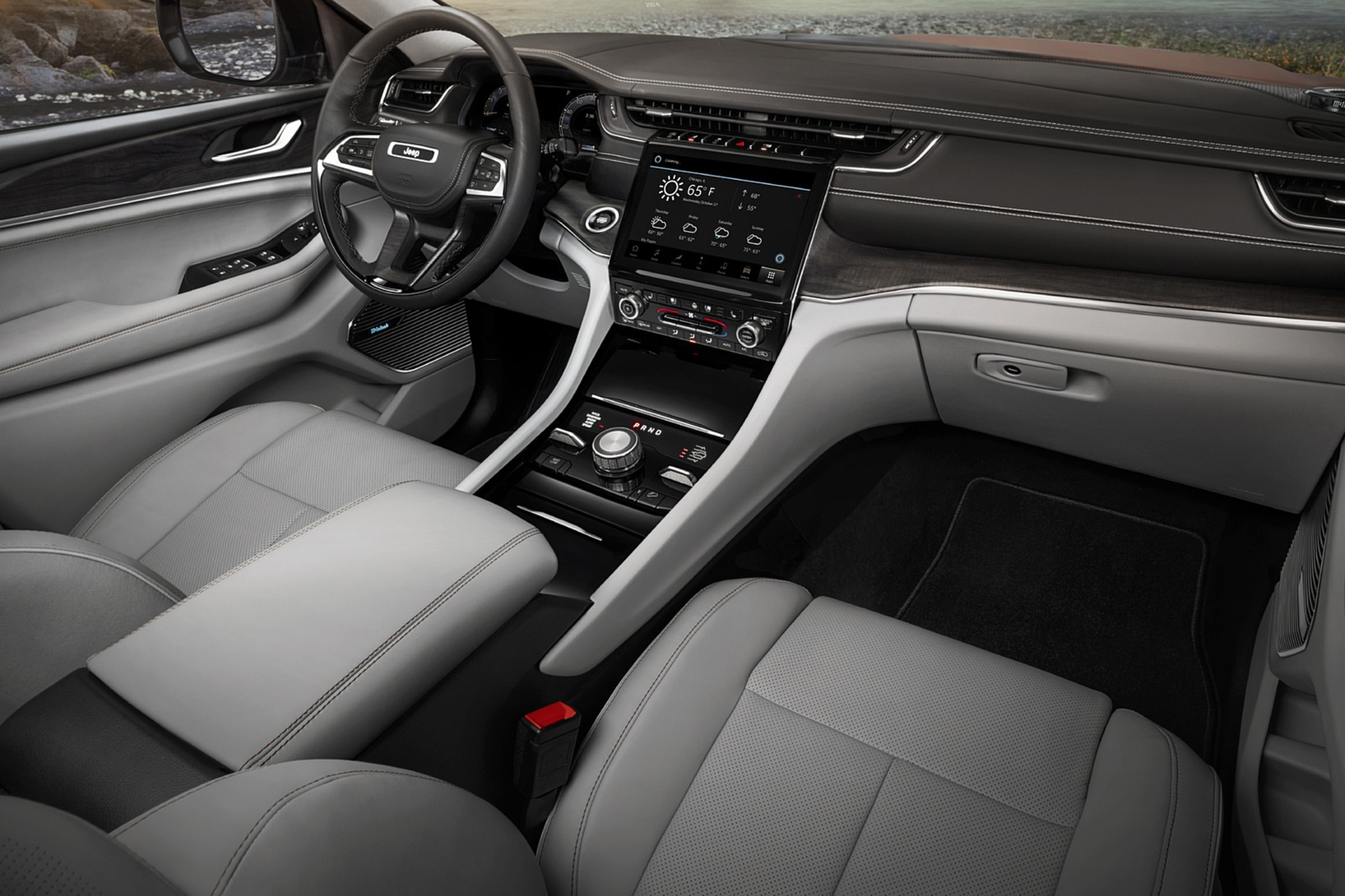 Download 2021 Jeep Grand Cherokee L Overland - Interior HD Wallpaper 1921x1280 #40