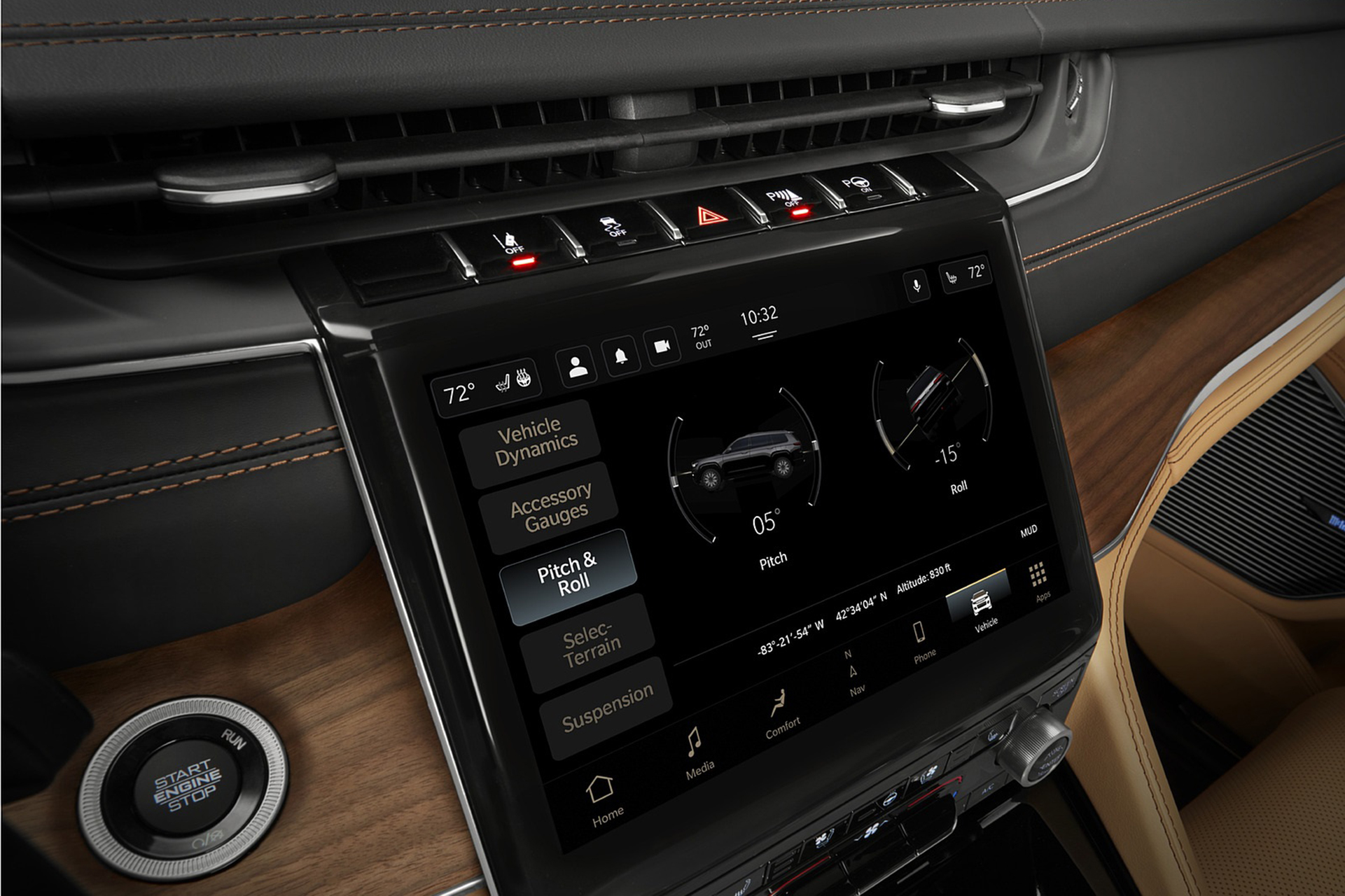 Download 2021 Jeep Grand Cherokee L Summit Reserve - Central Console HD Wallpaper 1921x1280 #70