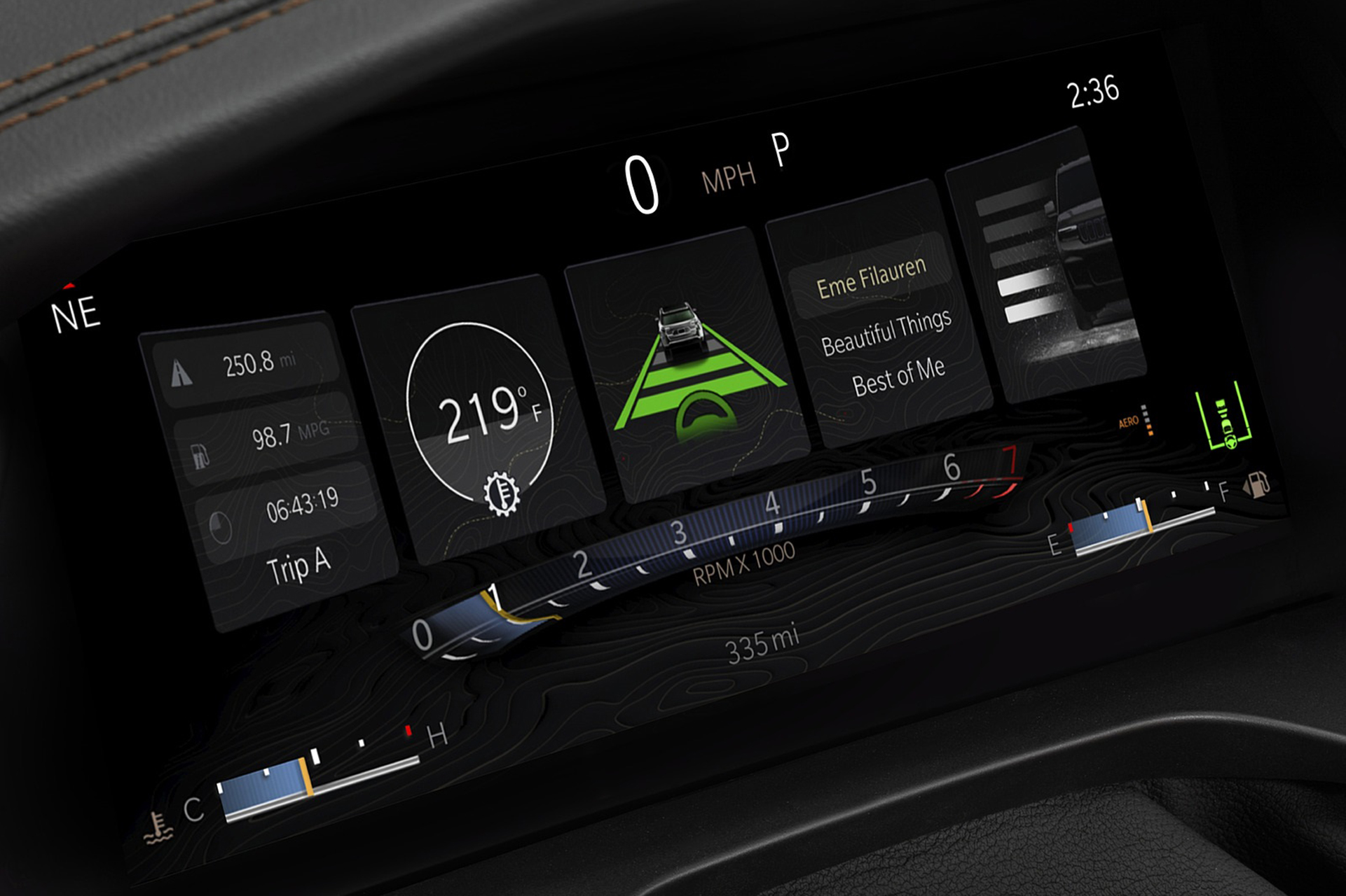 Download 2021 Jeep Grand Cherokee L Summit Reserve - Digital Instrument Cluster HD Wallpaper 1921x1280 #78