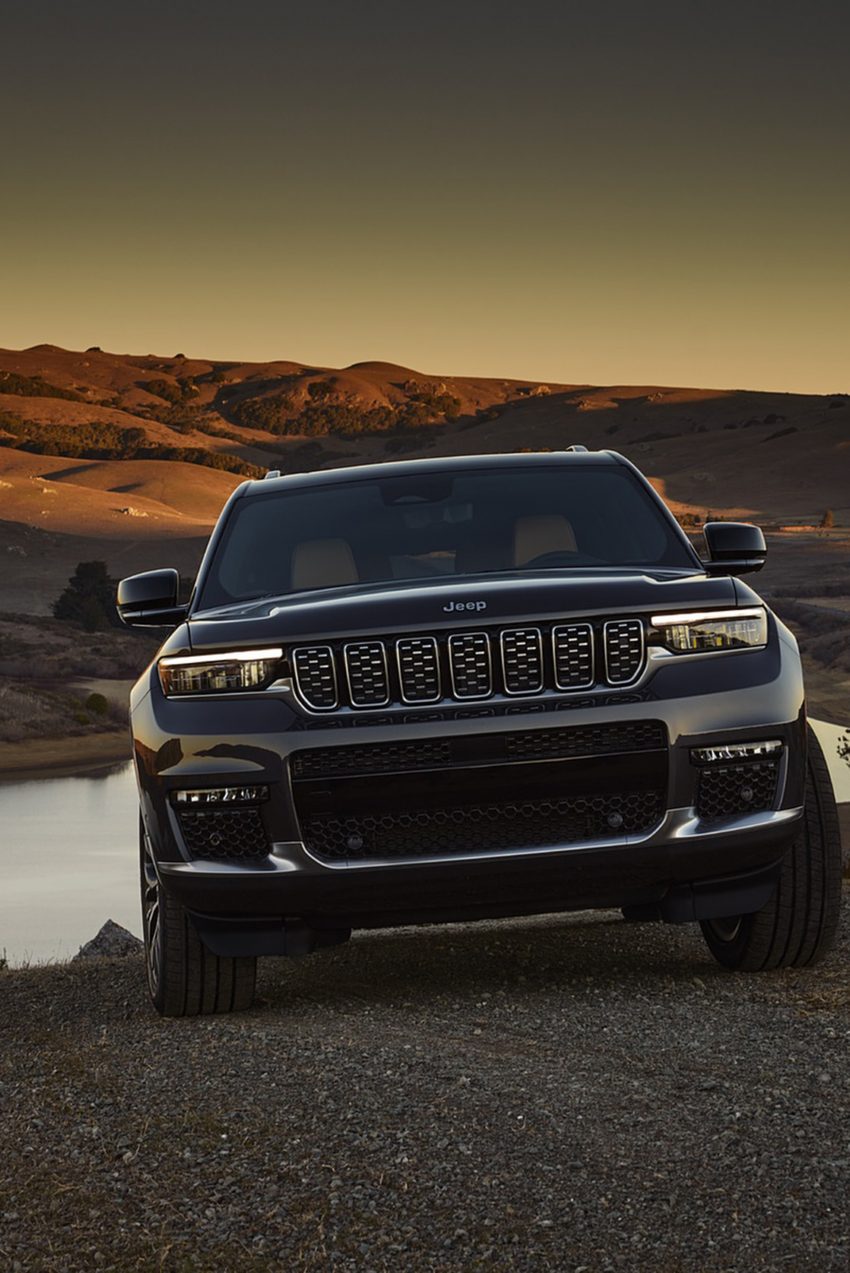 2021 Jeep Grand Cherokee L Summit Reserve - Front Phone Wallpaper 850x1273 #53